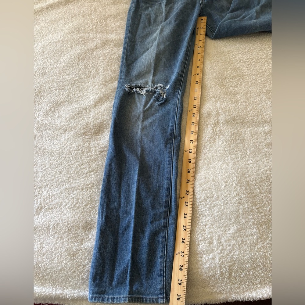 7 For all mankind Men’s Classic Blue Distressed Slimmy Jeans Size 34 - Picture 7 of 13
